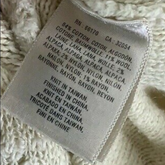 {Anthro / Moth} Bramble Ecru Textured Fringe Macramé-Inspired Boho Sweater - Picture 8 of 8